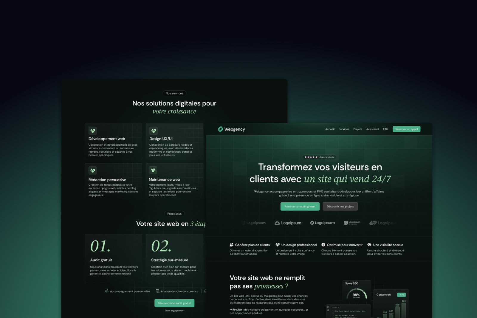 Avant refonte site internet