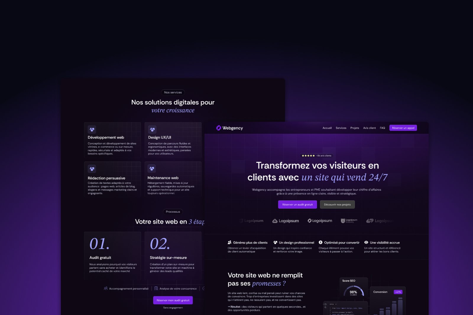 Après refonte site internet