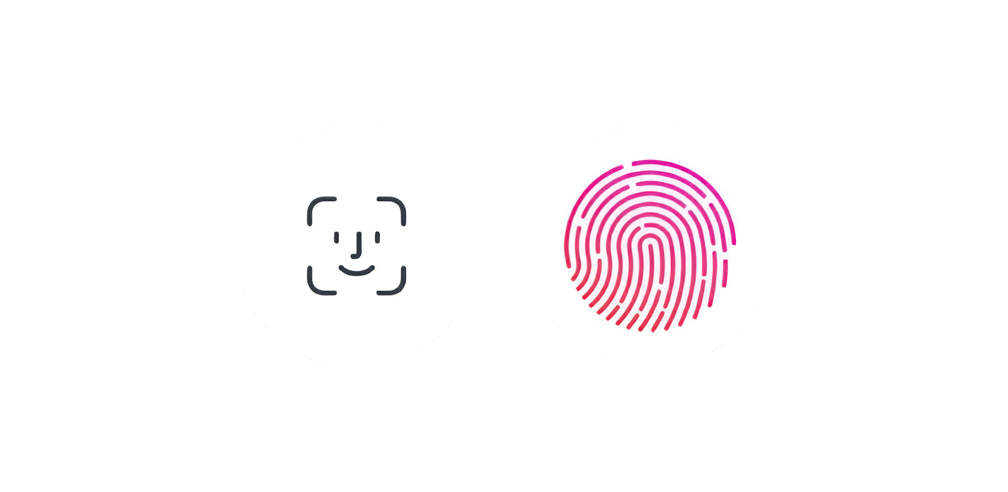 Face ID Touch ID authentification application mobile